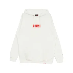 Diamond Supply Co. White Hoodie with Rosary Box Logo