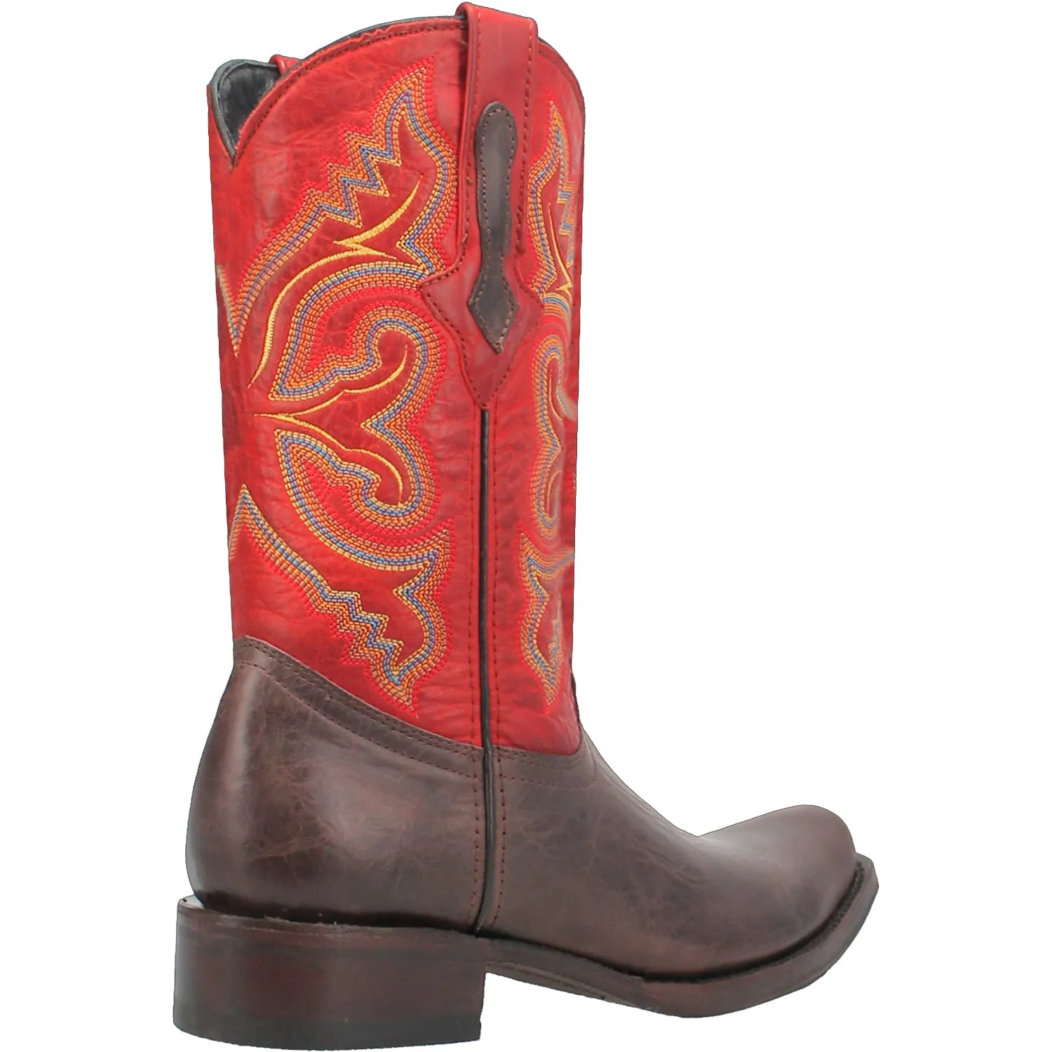 Dingo Brown Leather Cowboy Boots for Men - True Grit