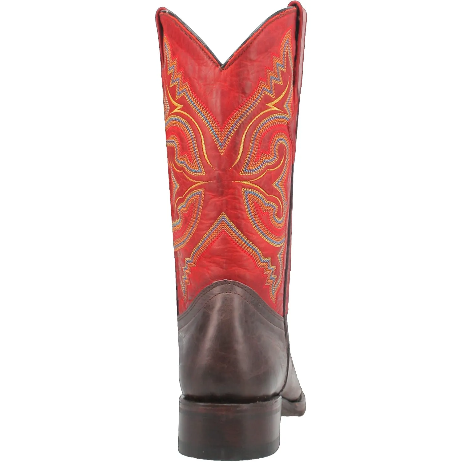 Dingo Brown Leather Cowboy Boots for Men - True Grit