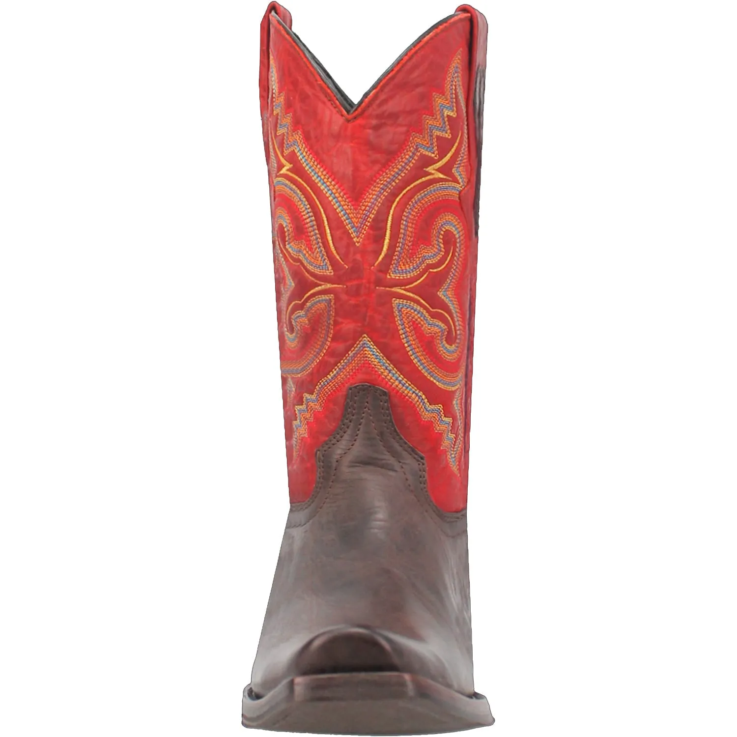 Dingo Brown Leather Cowboy Boots for Men - True Grit