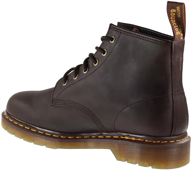 Dr Martens 101 Crazy Horse Dark Brown Men's Shoes