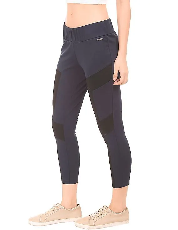 EdHardy Women Colour Block Panelled Leggings