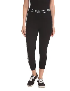 EdHardy Women Elasticized Waist Printed Leggings