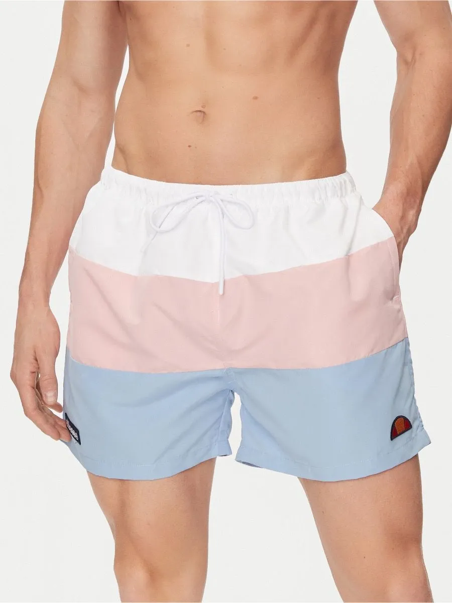 Ellesse White Pink Blue Cielo Swim Shorts