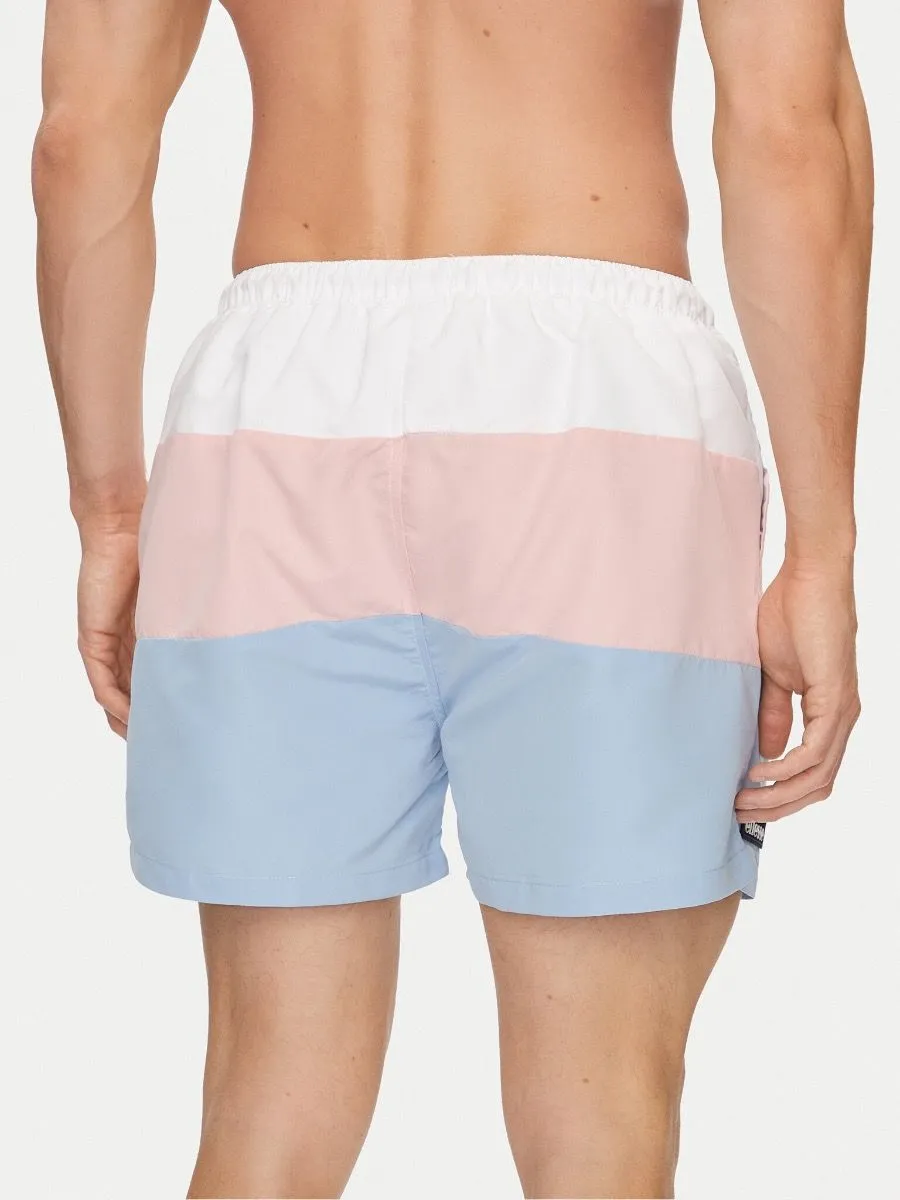 Ellesse White Pink Blue Cielo Swim Shorts