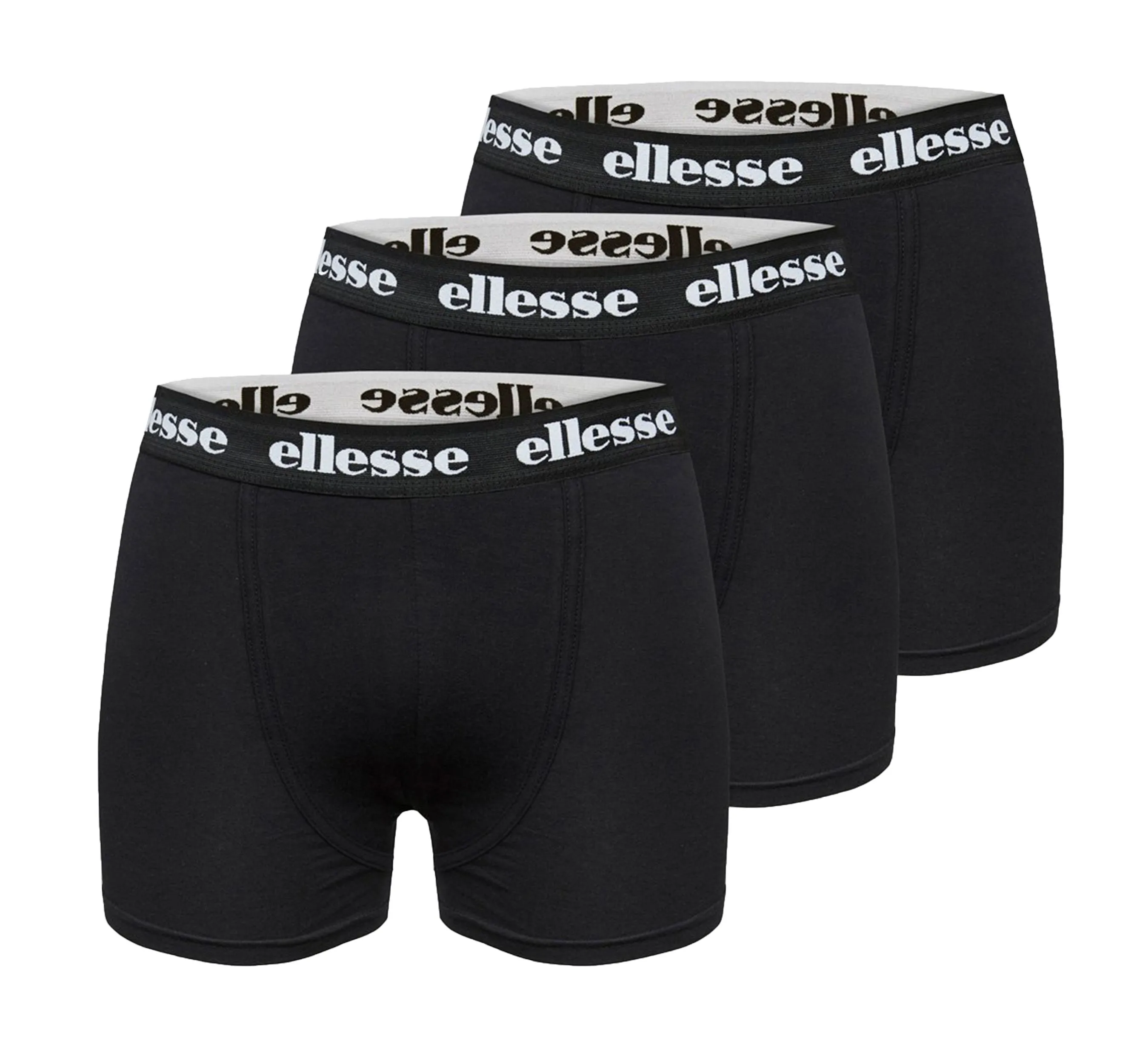 Black Ellesse Hali Boxer Shorts 3 Pack