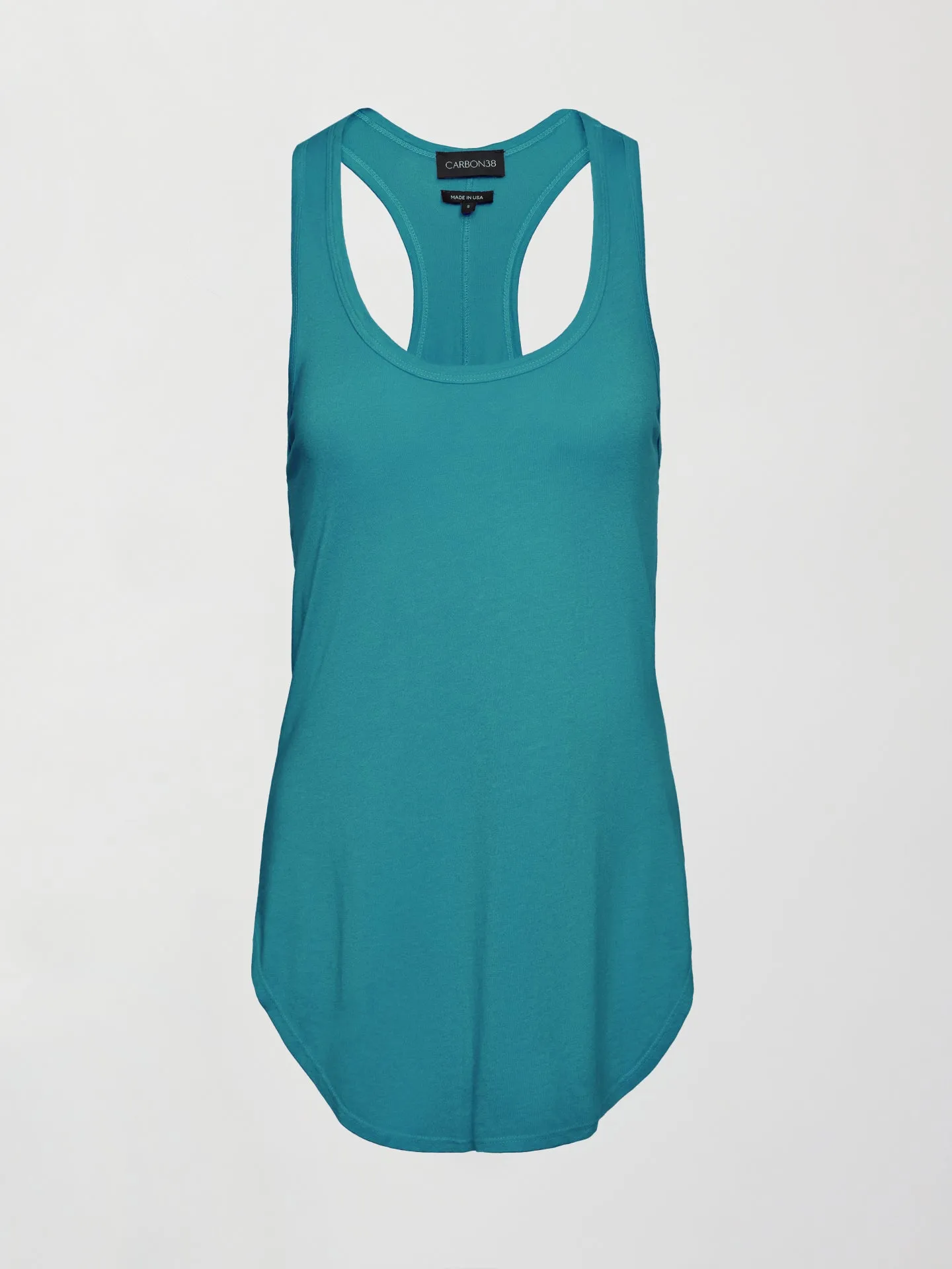 Enamel Blue Racerback Tank - Long