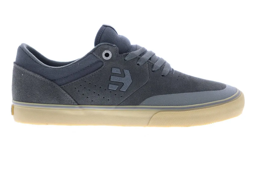 Etnies Marana Vulc Gray Suede Low Top Lace Up Skate Sneakers Shoes