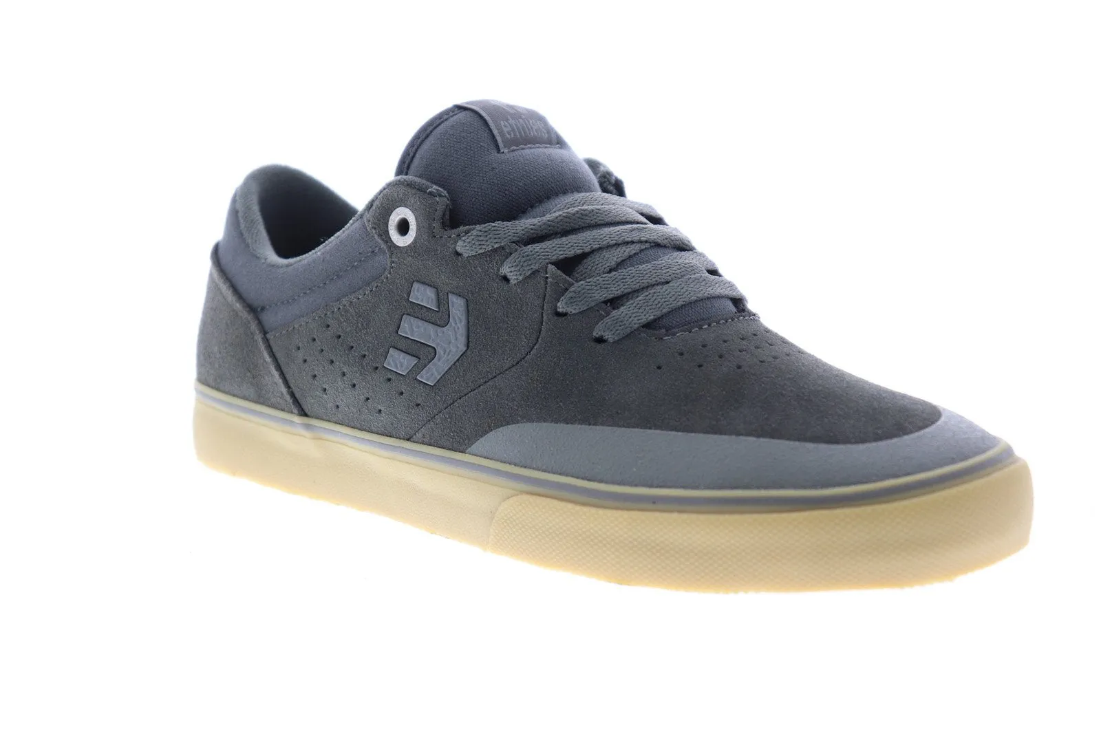 Etnies Marana Vulc Gray Suede Low Top Lace Up Skate Sneakers Shoes