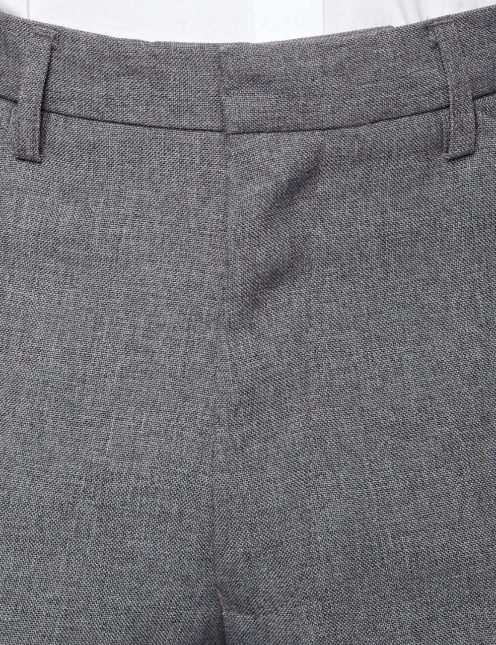 Mid Grey Farah Hopsack Weave Trousers