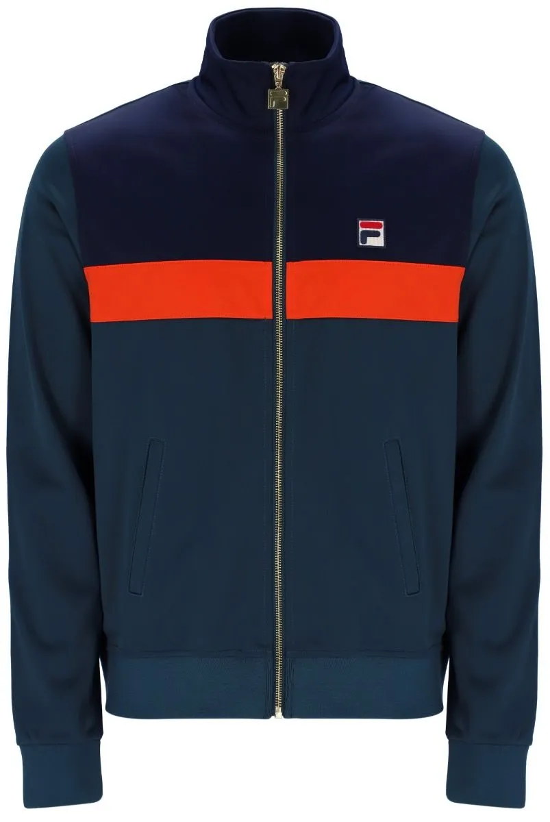 Fila Nash Dark Teal Navy Mandarin Track Jacket