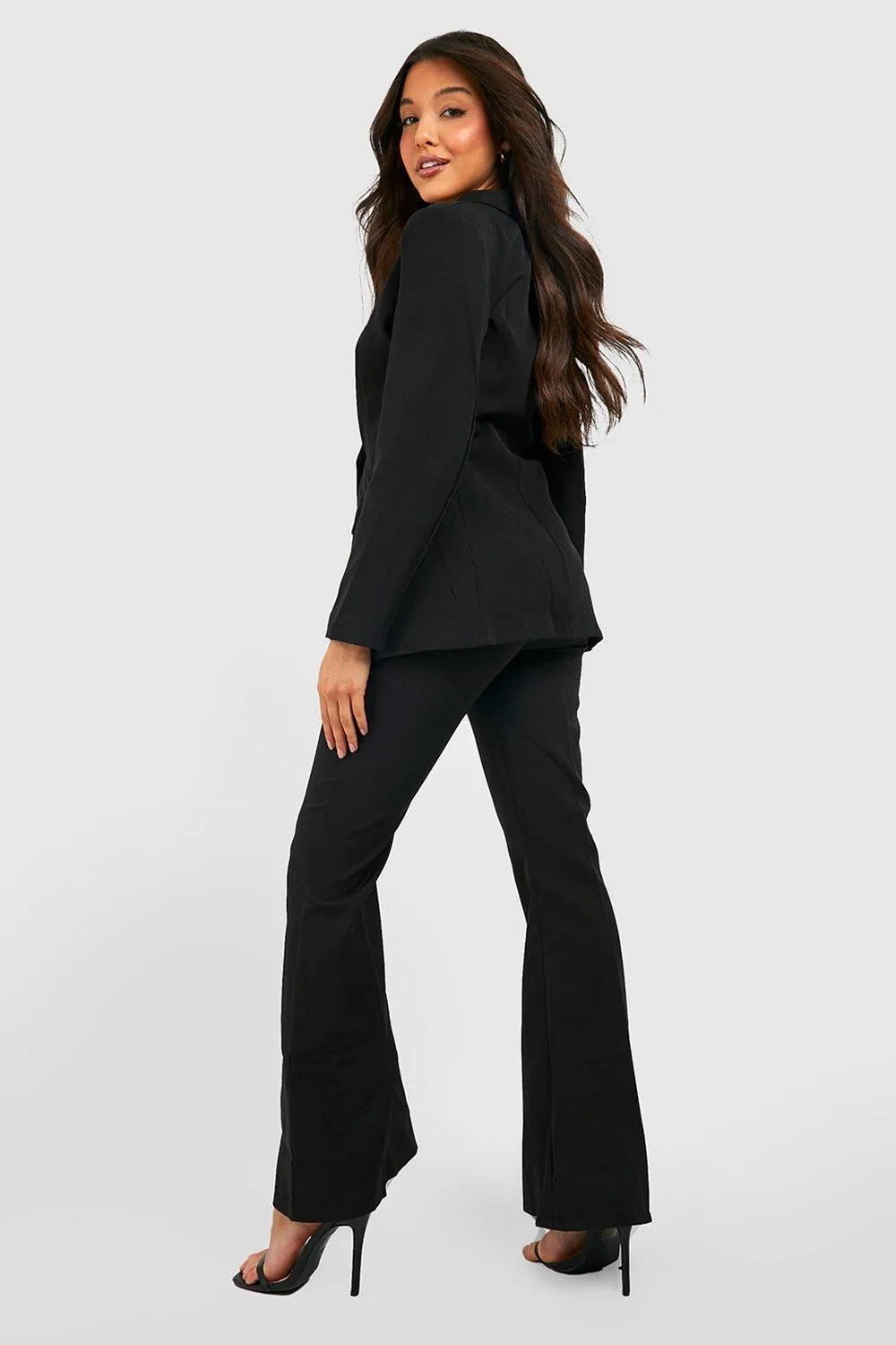 Flare Fit Tailored Trousers