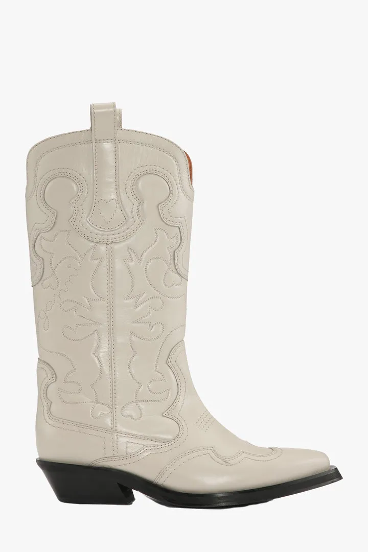 Ganni Embroidered Western Boots