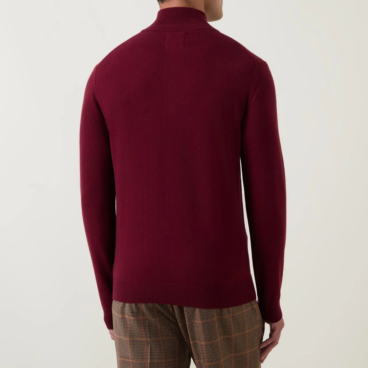 GANT Wine Superfine Half-Zip Sweater