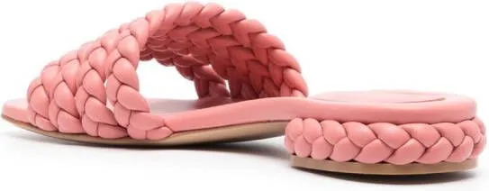 Gianvito Rossi Braided Leather Sandals