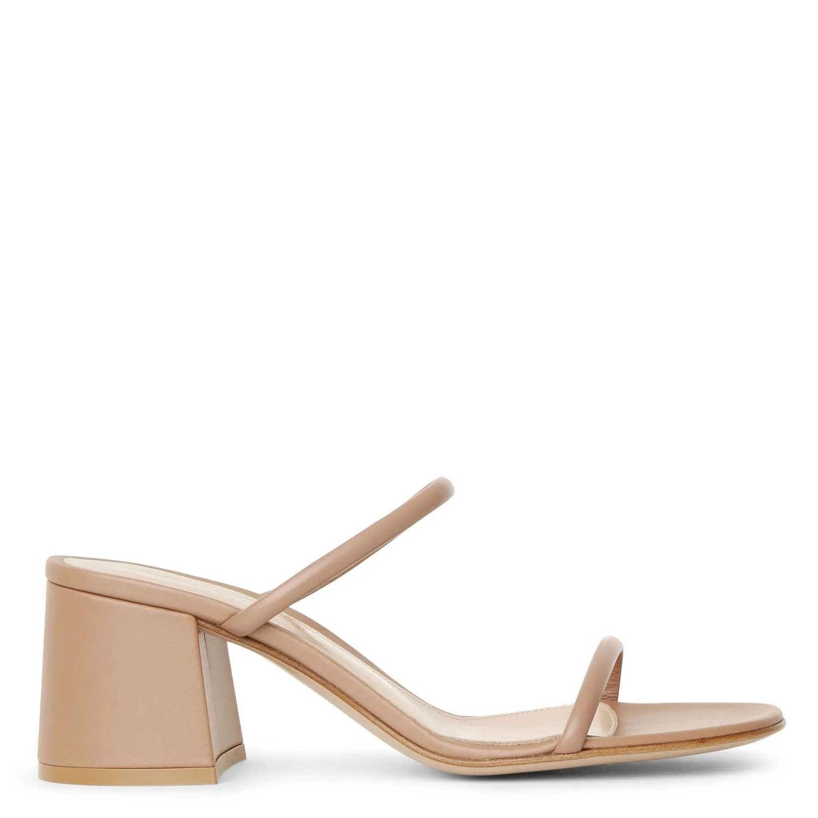 Gianvito Rossi Byblos 60 Dark Beige Leather Sandals