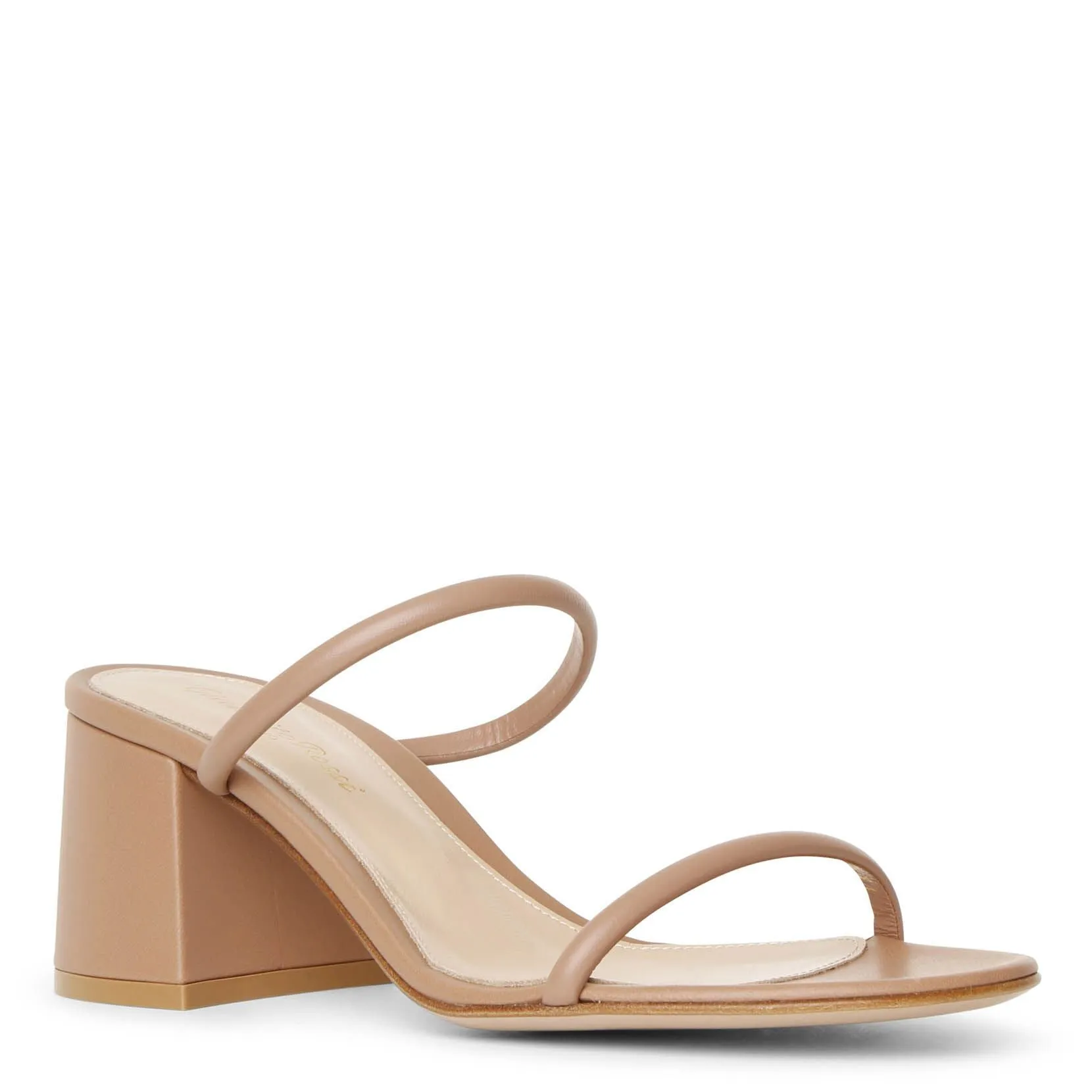 Gianvito Rossi Byblos 60 Dark Beige Leather Sandals