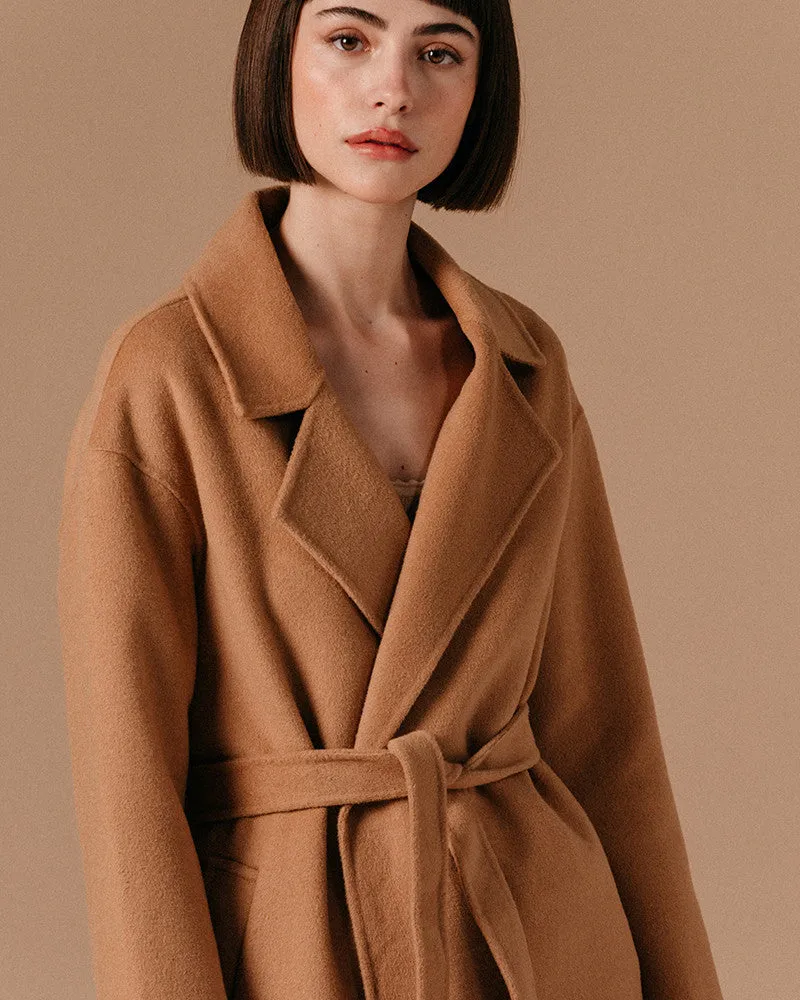 Grace Mila Lilano Camel Coat