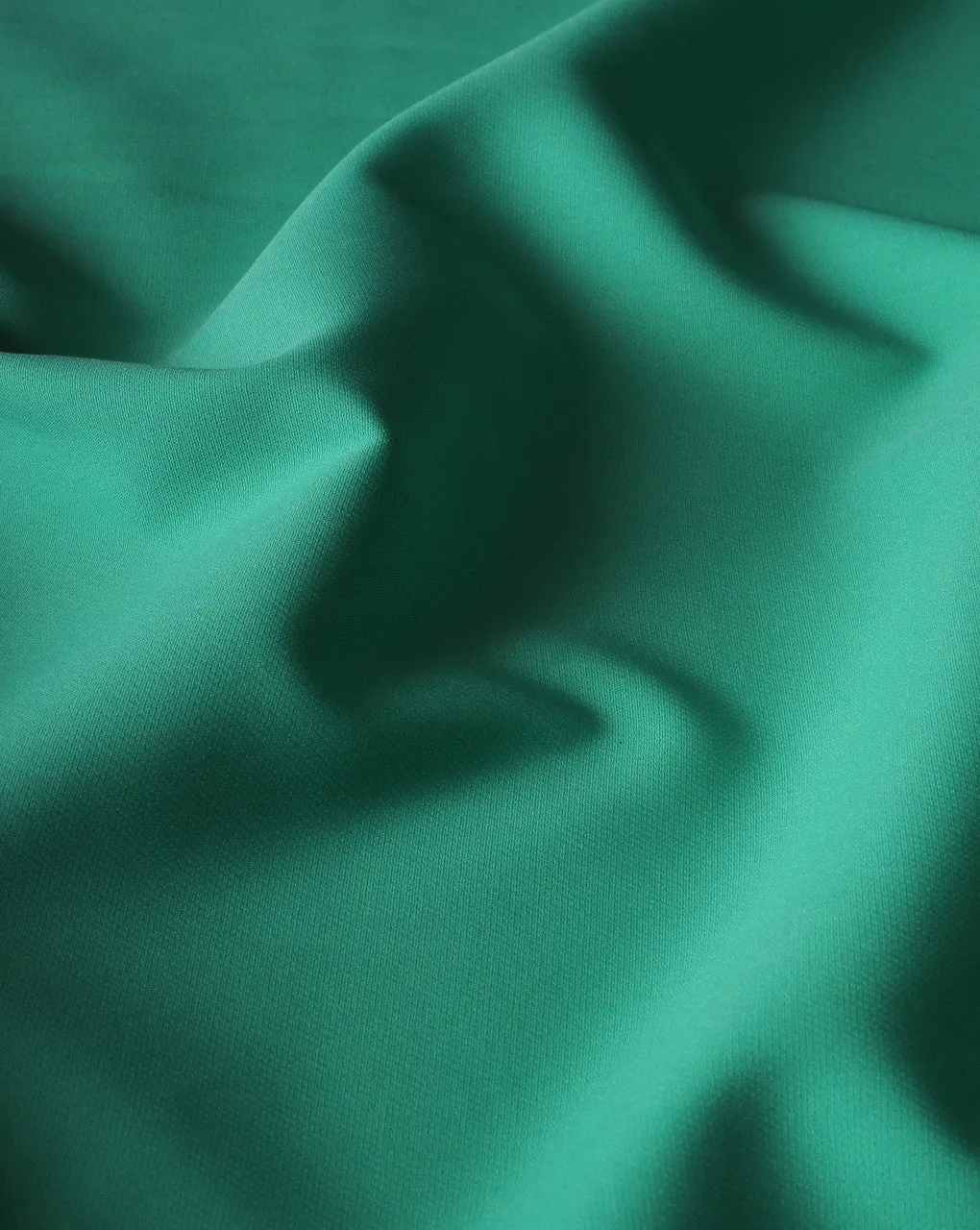 Green Polyester Crepe Fabric