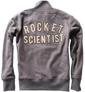 Grey NASA Rocket Scientist Zip Fleece Jacket