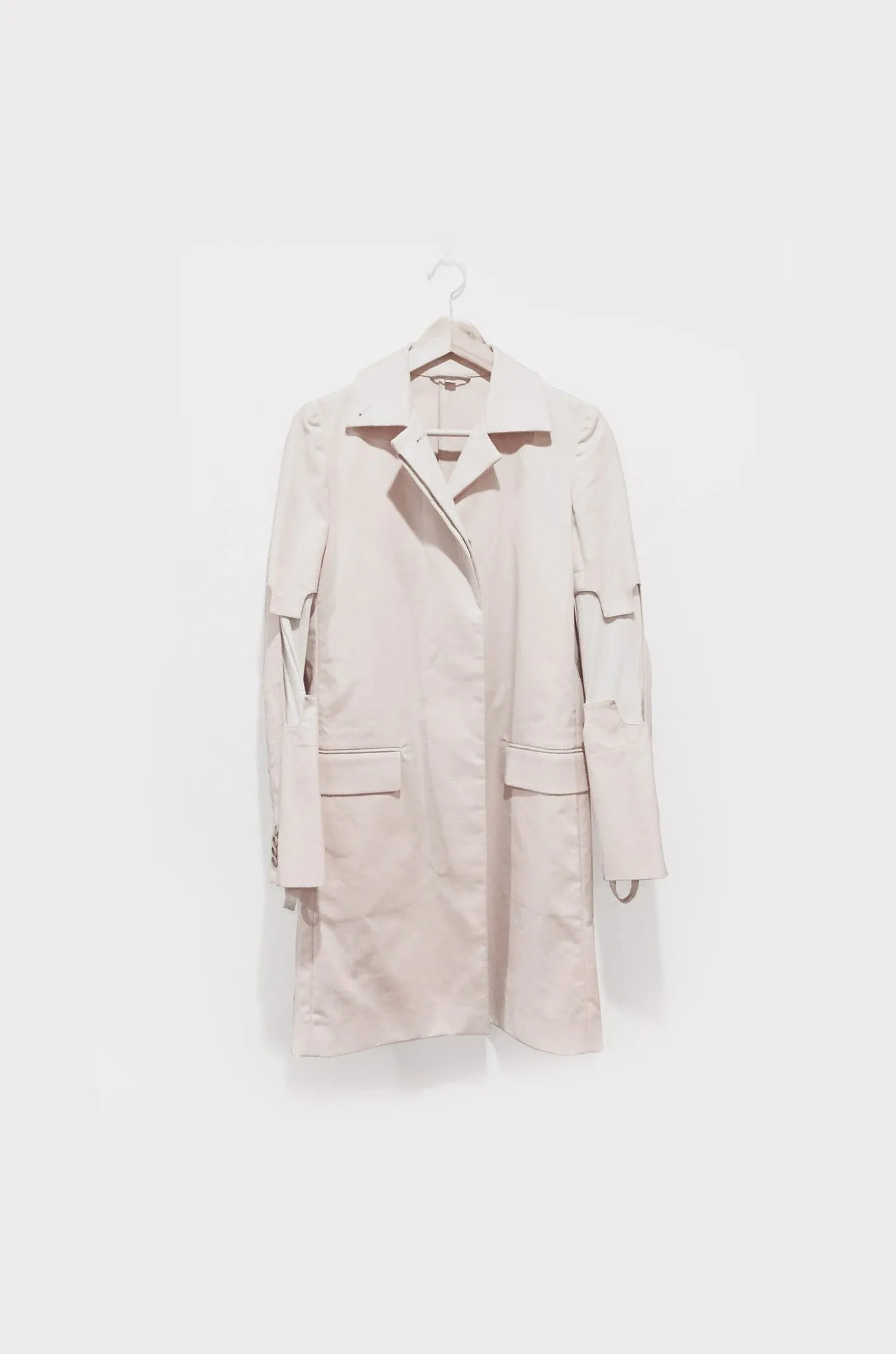 Helmut Lang Spring Summer 2004 Elbow Cutout Coat