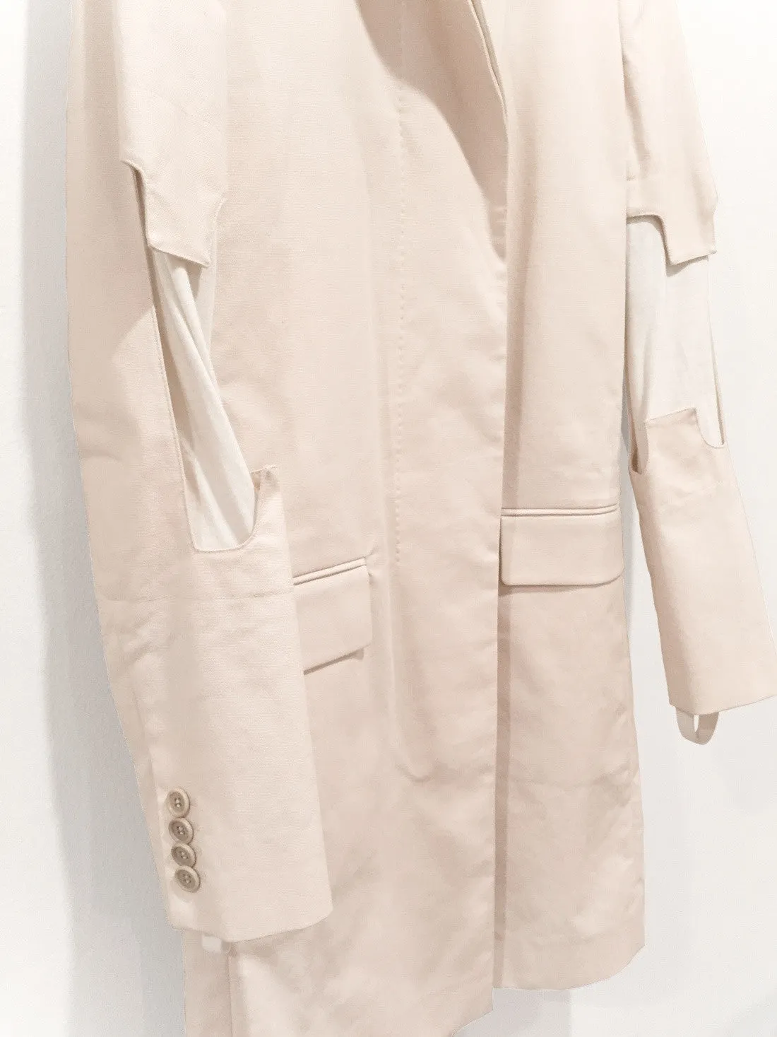 Helmut Lang Spring Summer 2004 Elbow Cutout Coat