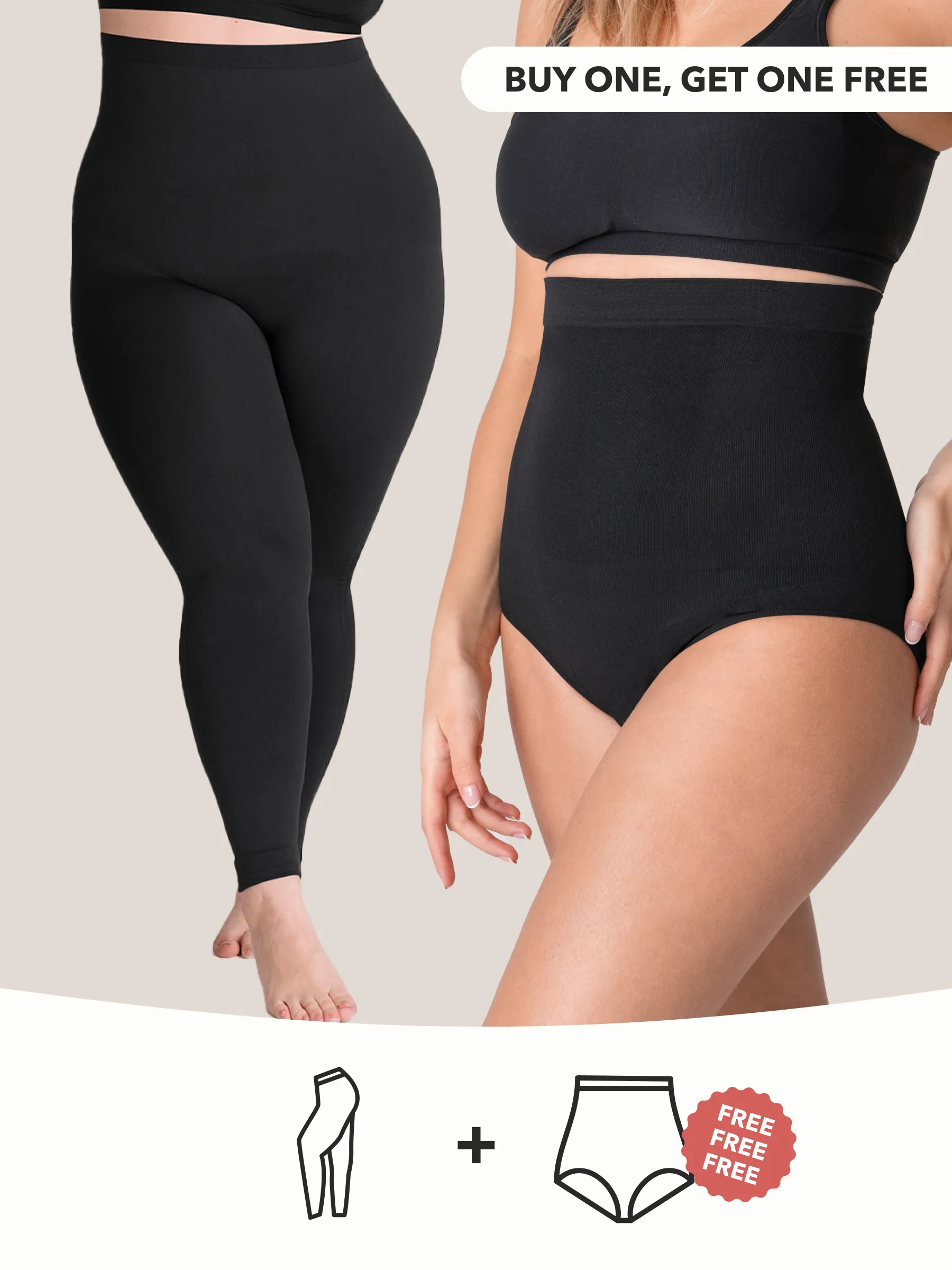 High-Waisted Shaping Leggings and Free Shaper Panty Offer