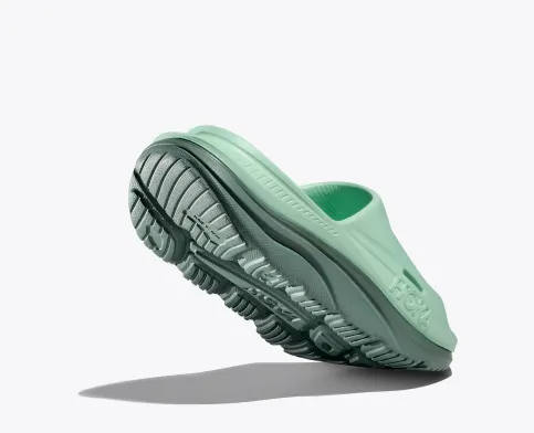 Mist Green/Trellis ORA Recovery Slide Sandals for Women by Hoka