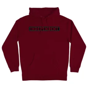 Independent Trucks Hoodie Bar Logo Pull Over Maroon