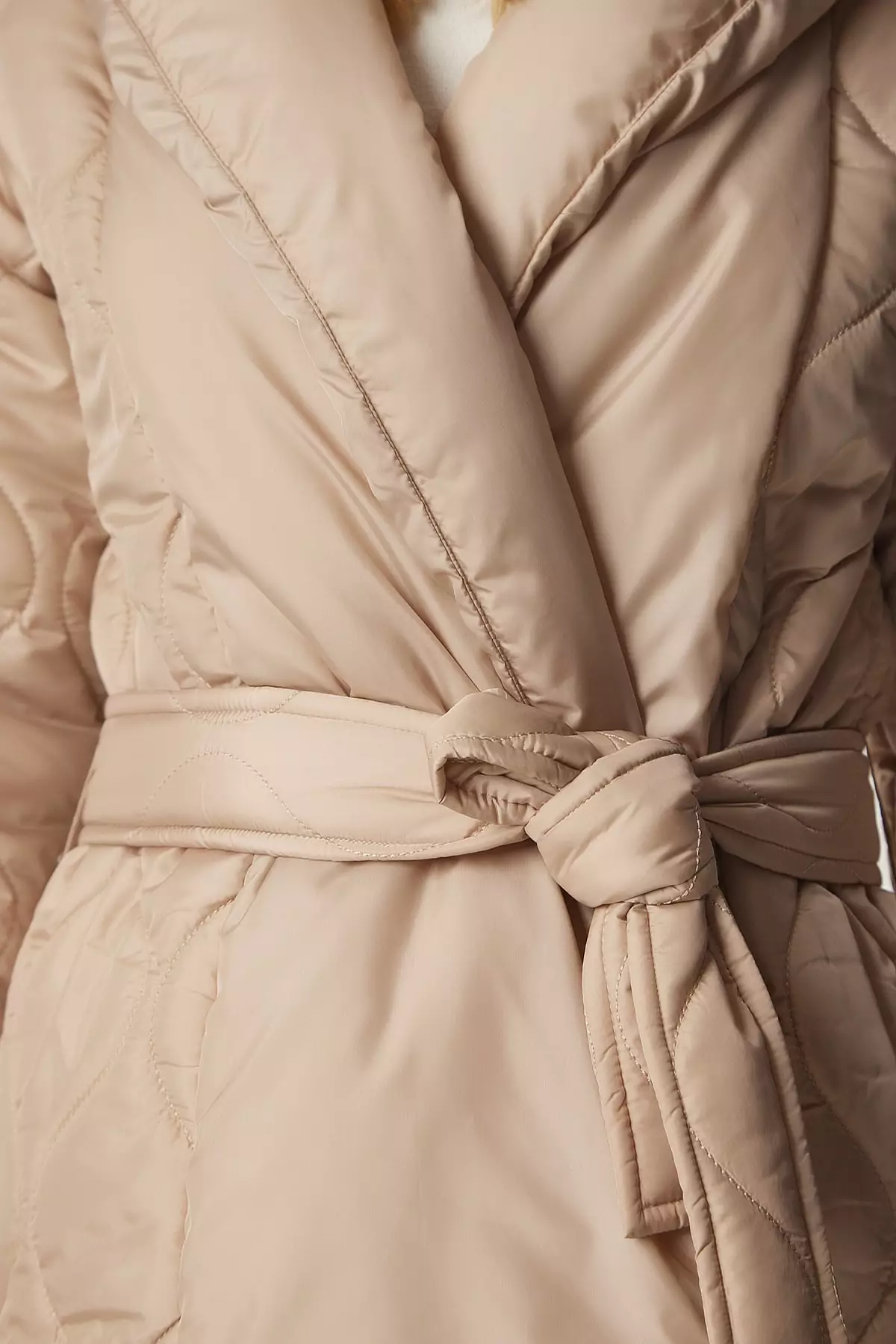 Istanbul Belted Quilted Coat - Happiness