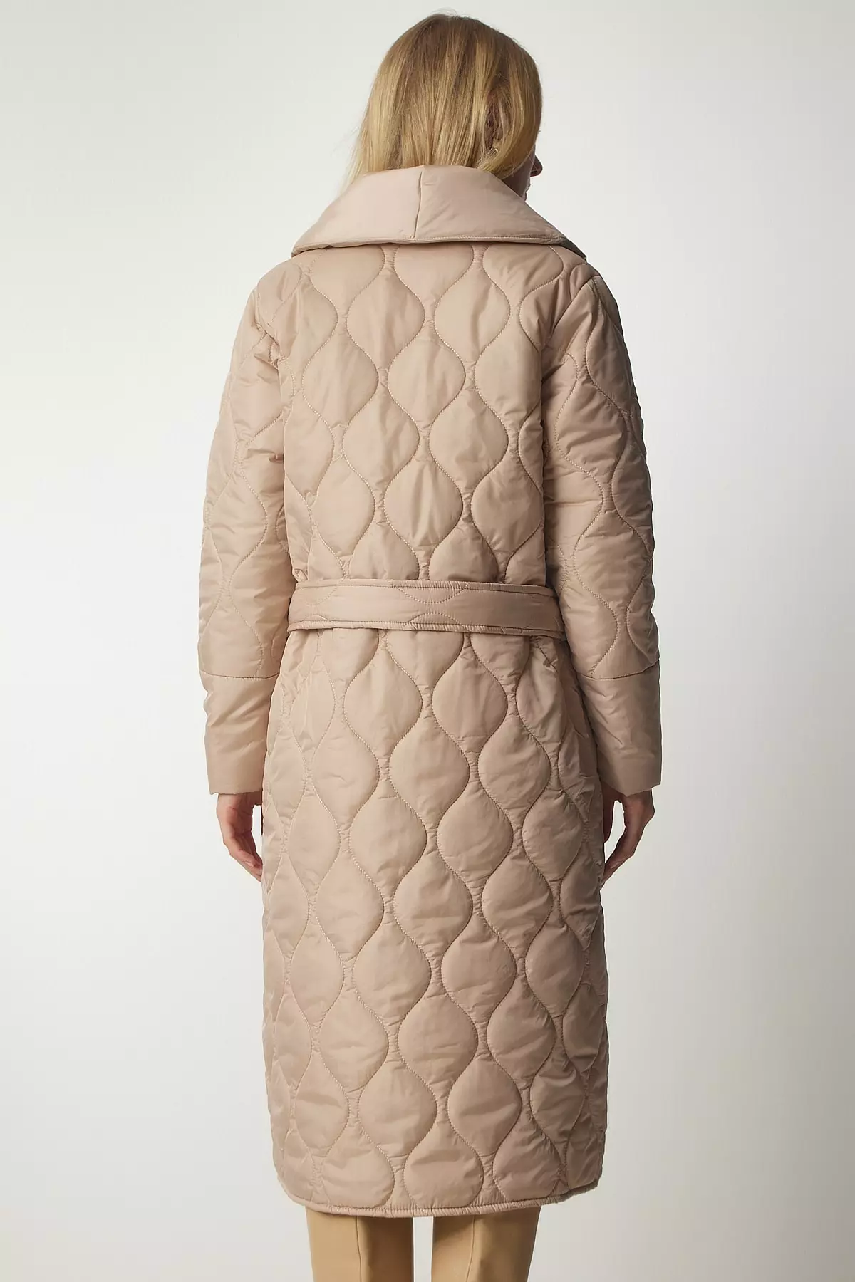 Istanbul Belted Quilted Coat - Happiness