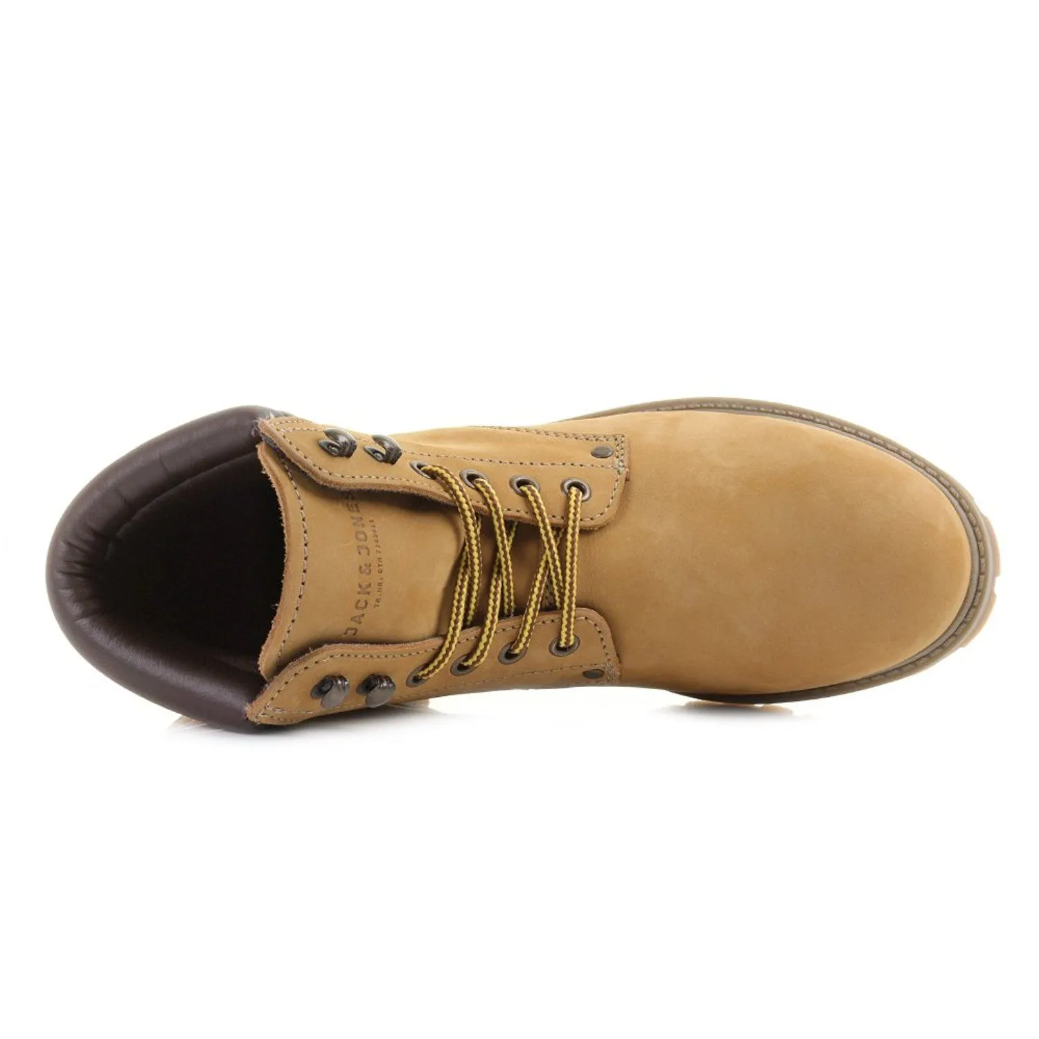 Jack and Jones Nubuck Stoke Honey Leather Boots