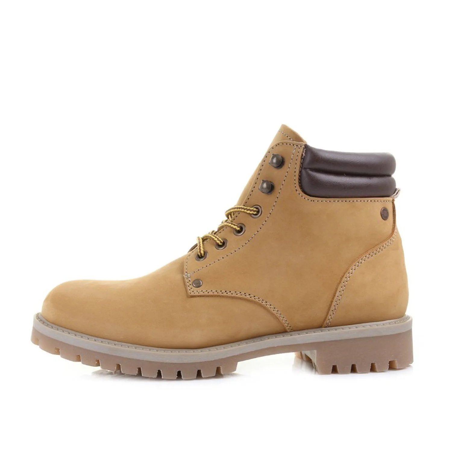 Jack and Jones Nubuck Stoke Honey Leather Boots