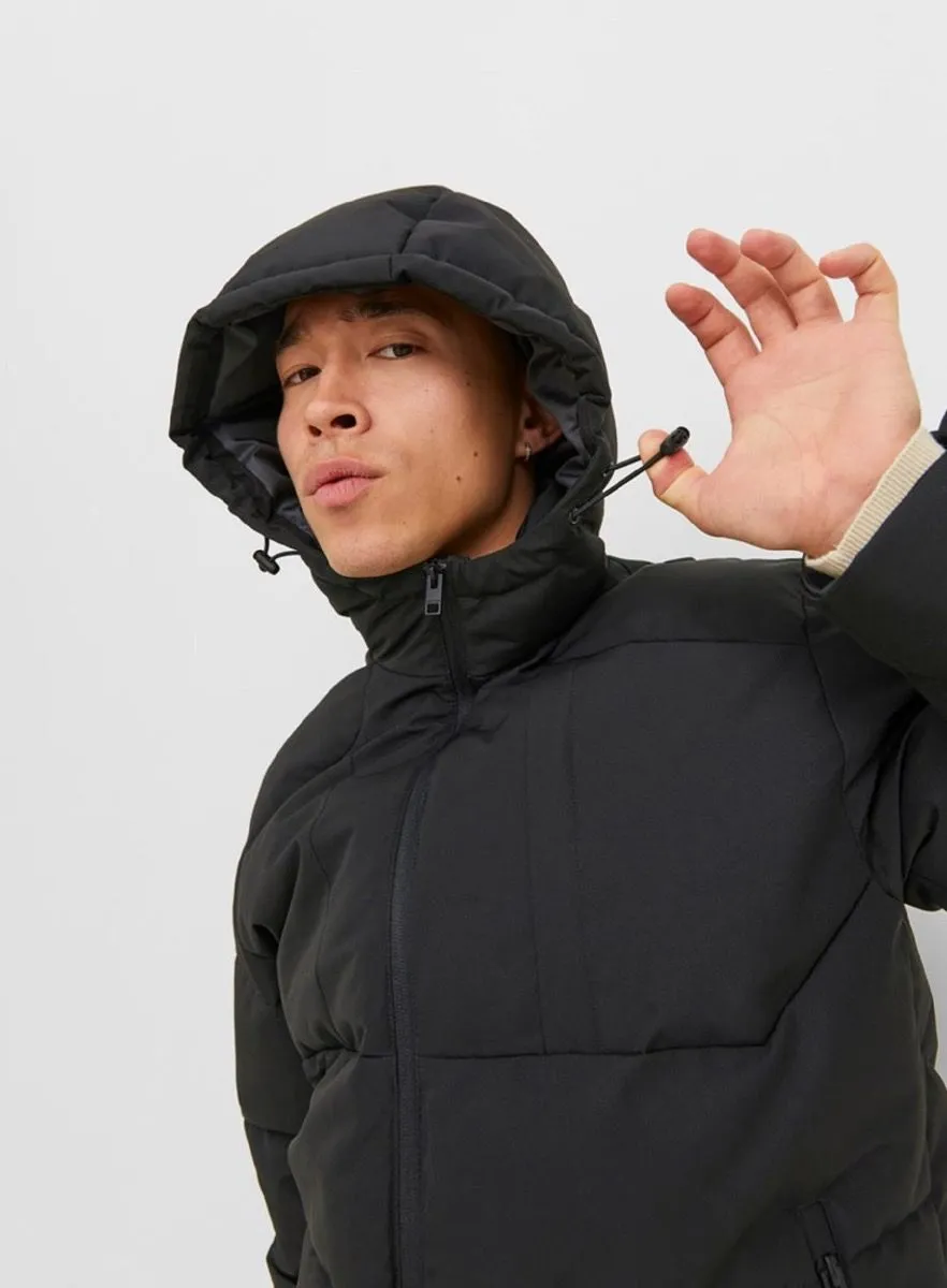 Jack and Jones Otis Puffer Hybrid Jacket Black