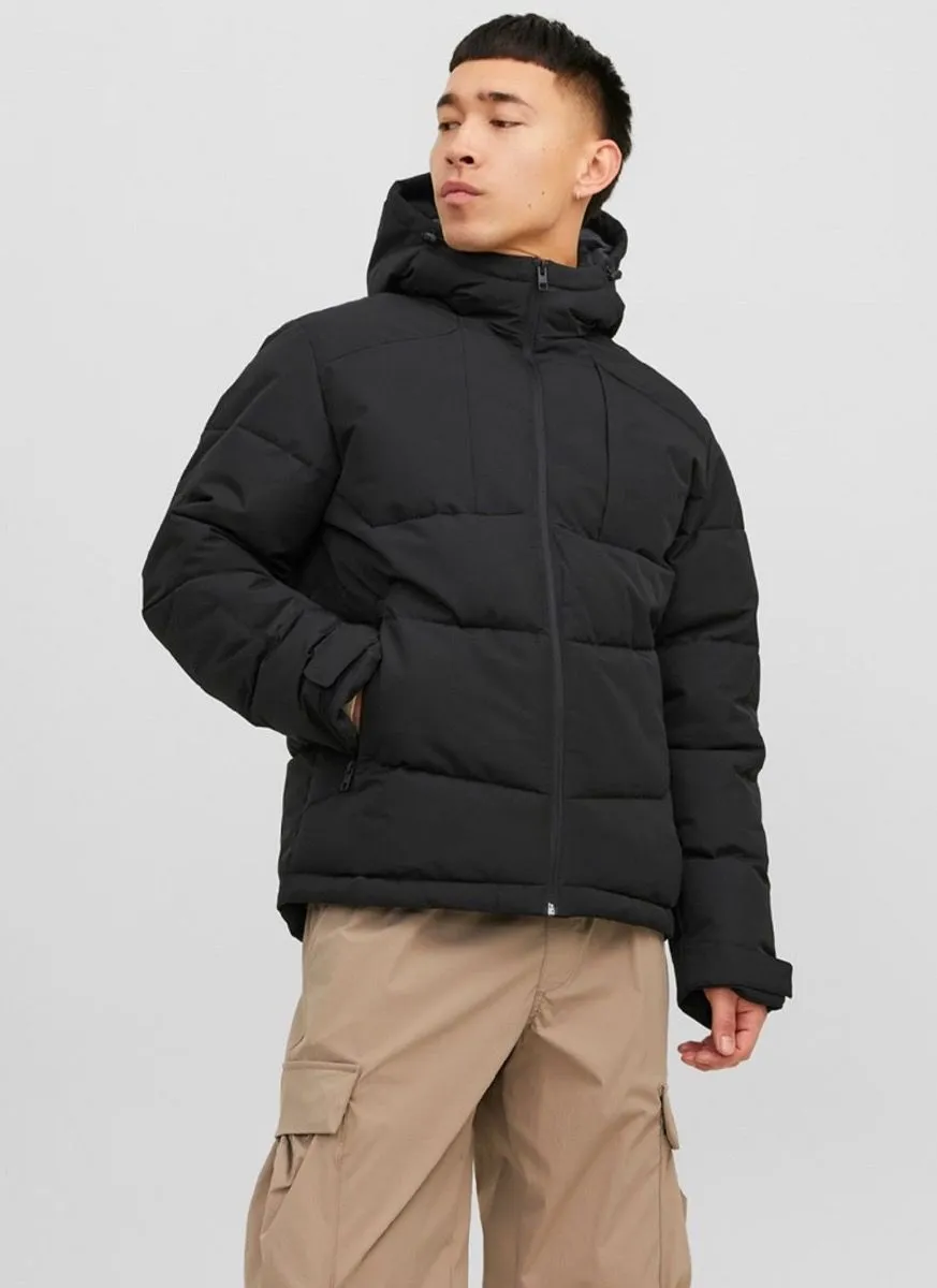 Jack and Jones Otis Puffer Hybrid Jacket Black