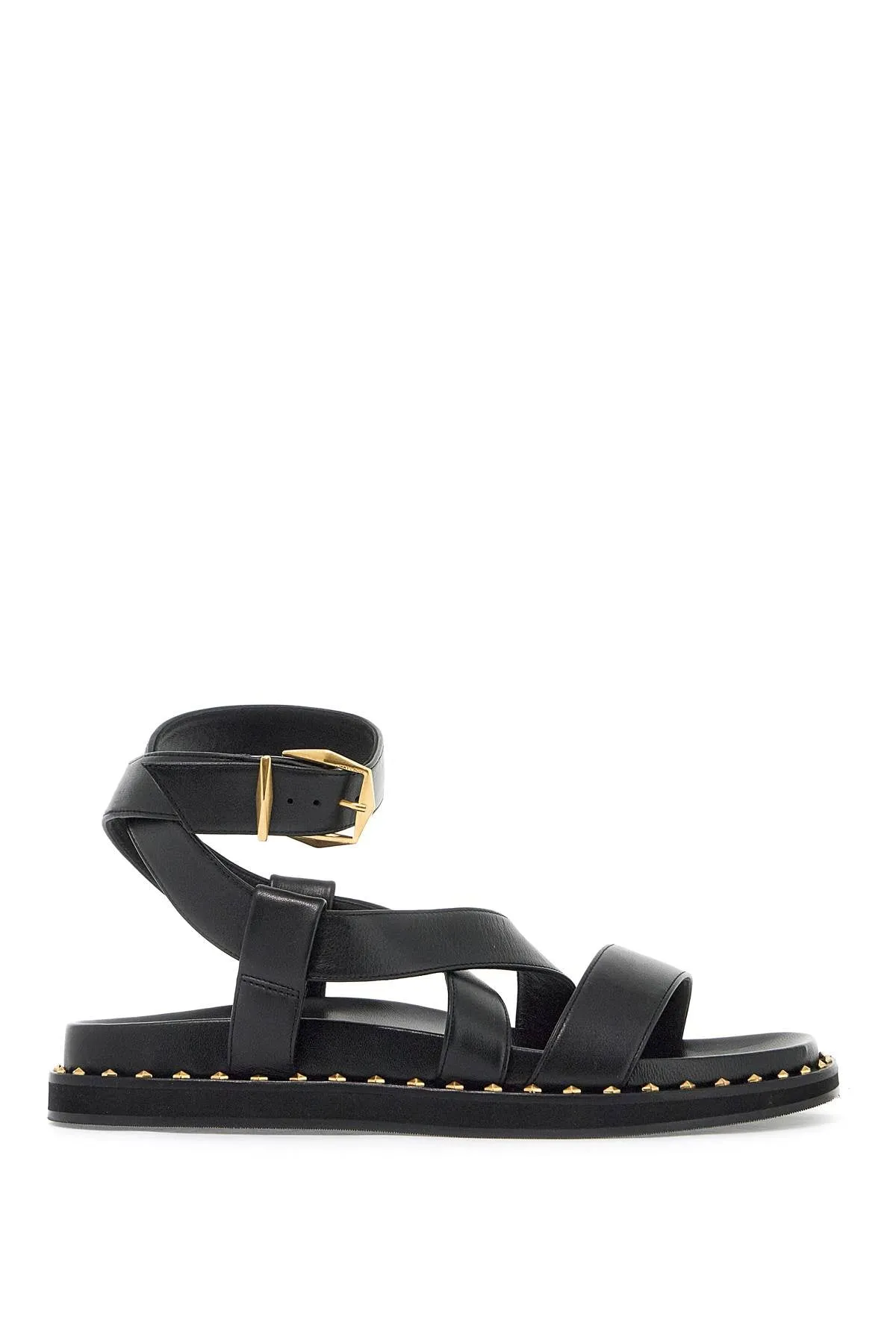 Jimmy Choo Blaise Black Flat Sandals