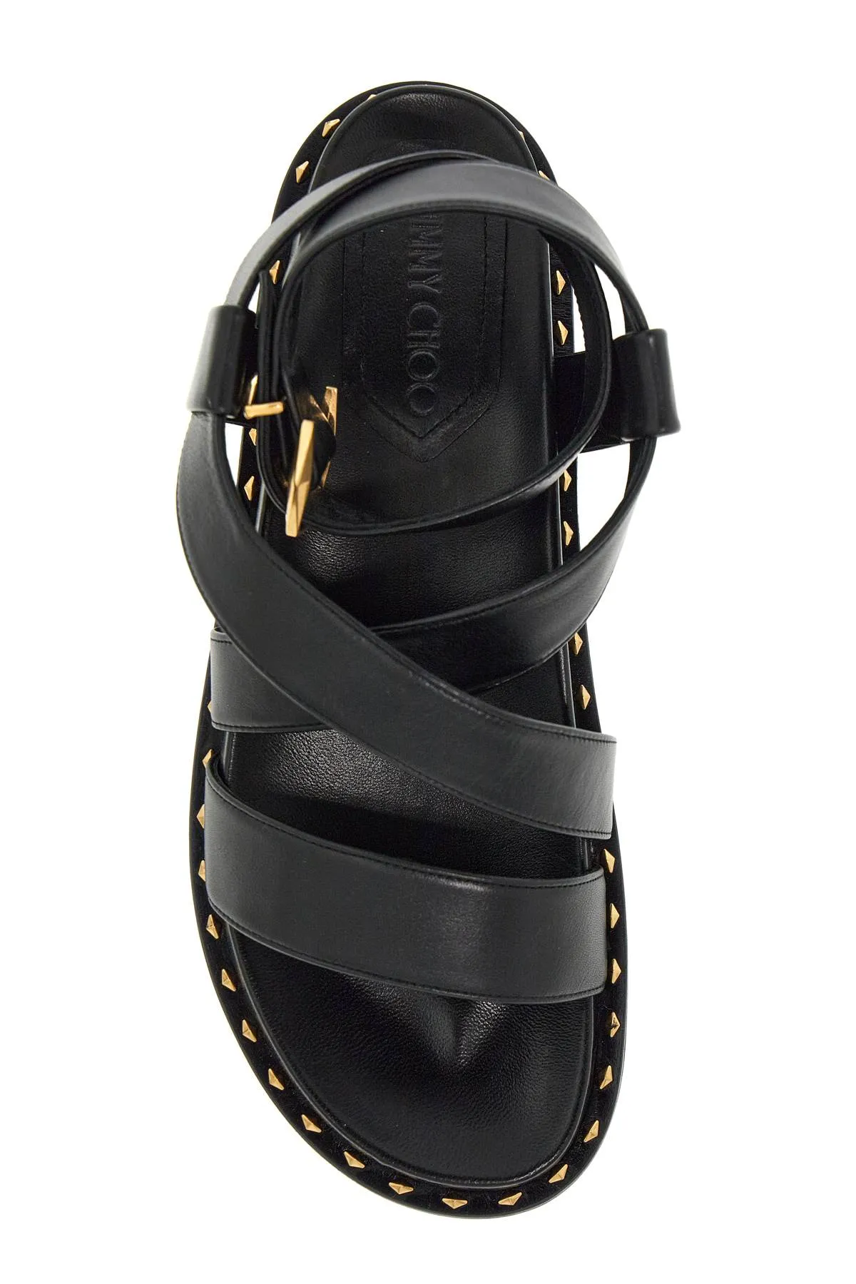 Jimmy Choo Blaise Black Flat Sandals