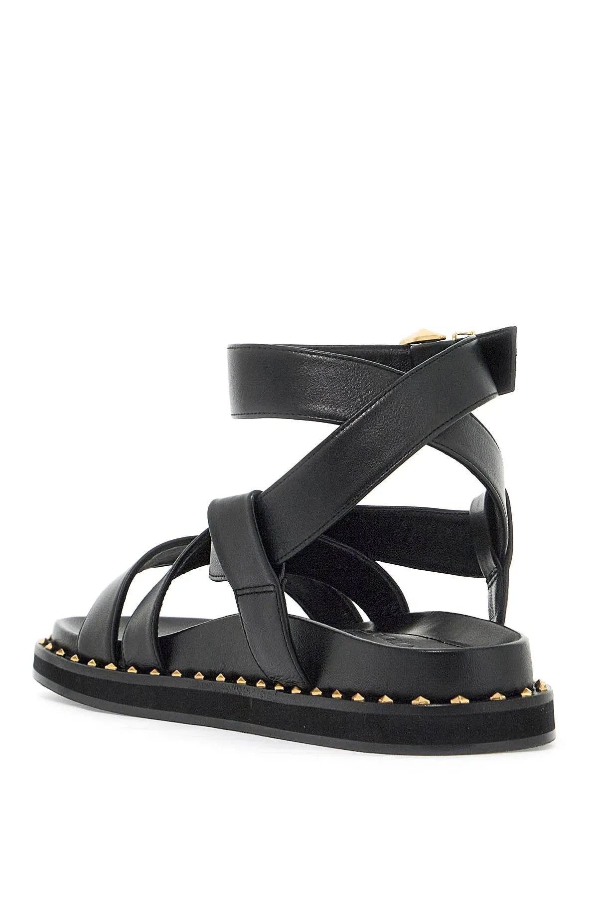 Jimmy Choo Blaise Black Flat Sandals