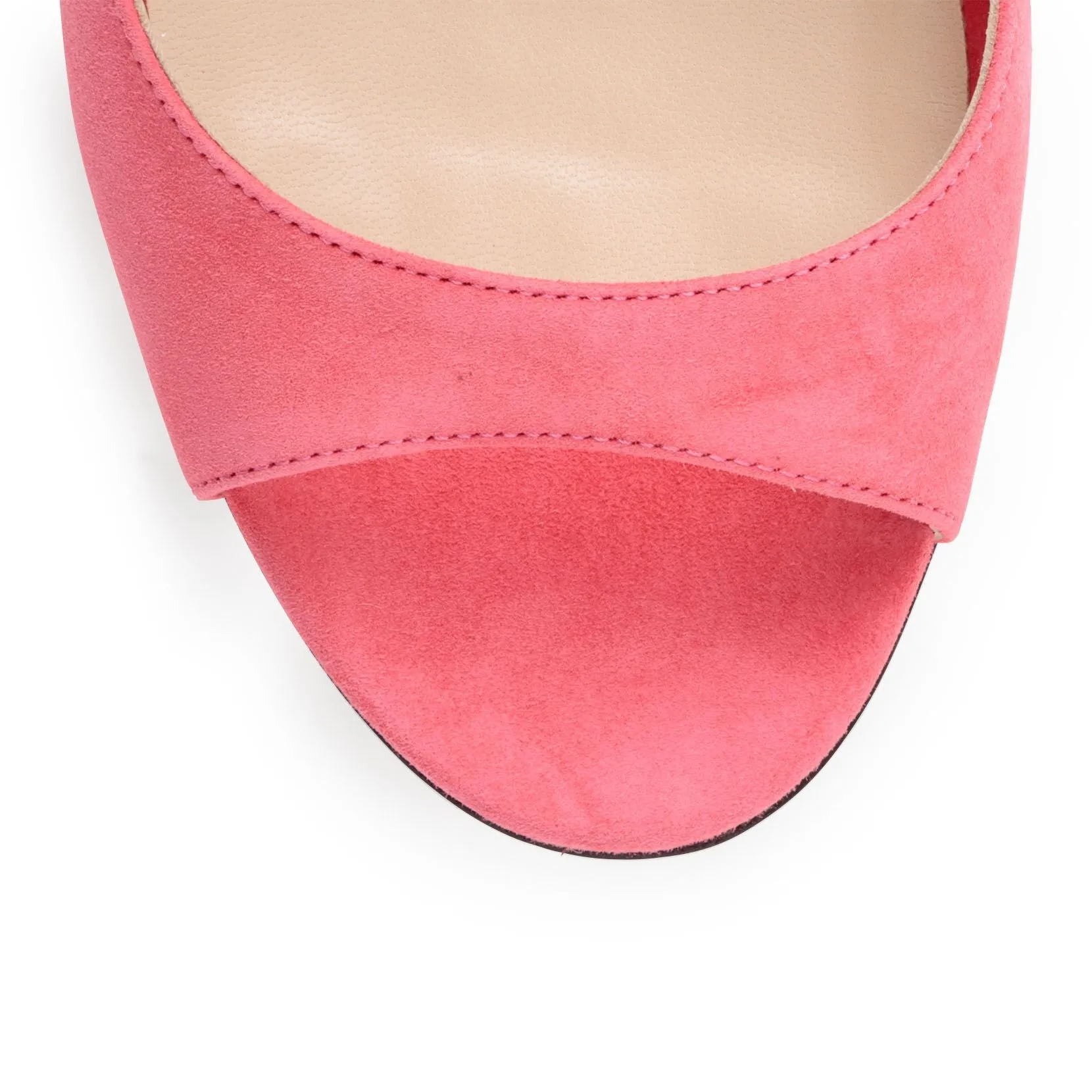 Jimmy Choo Lane 85 Pink Suede Sandals