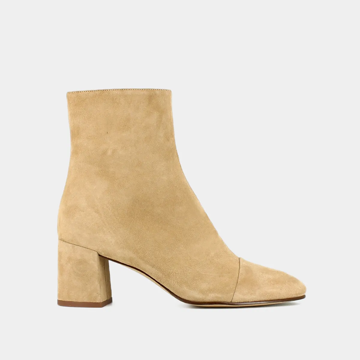 Jonak Beige Velour Boots - Doniama