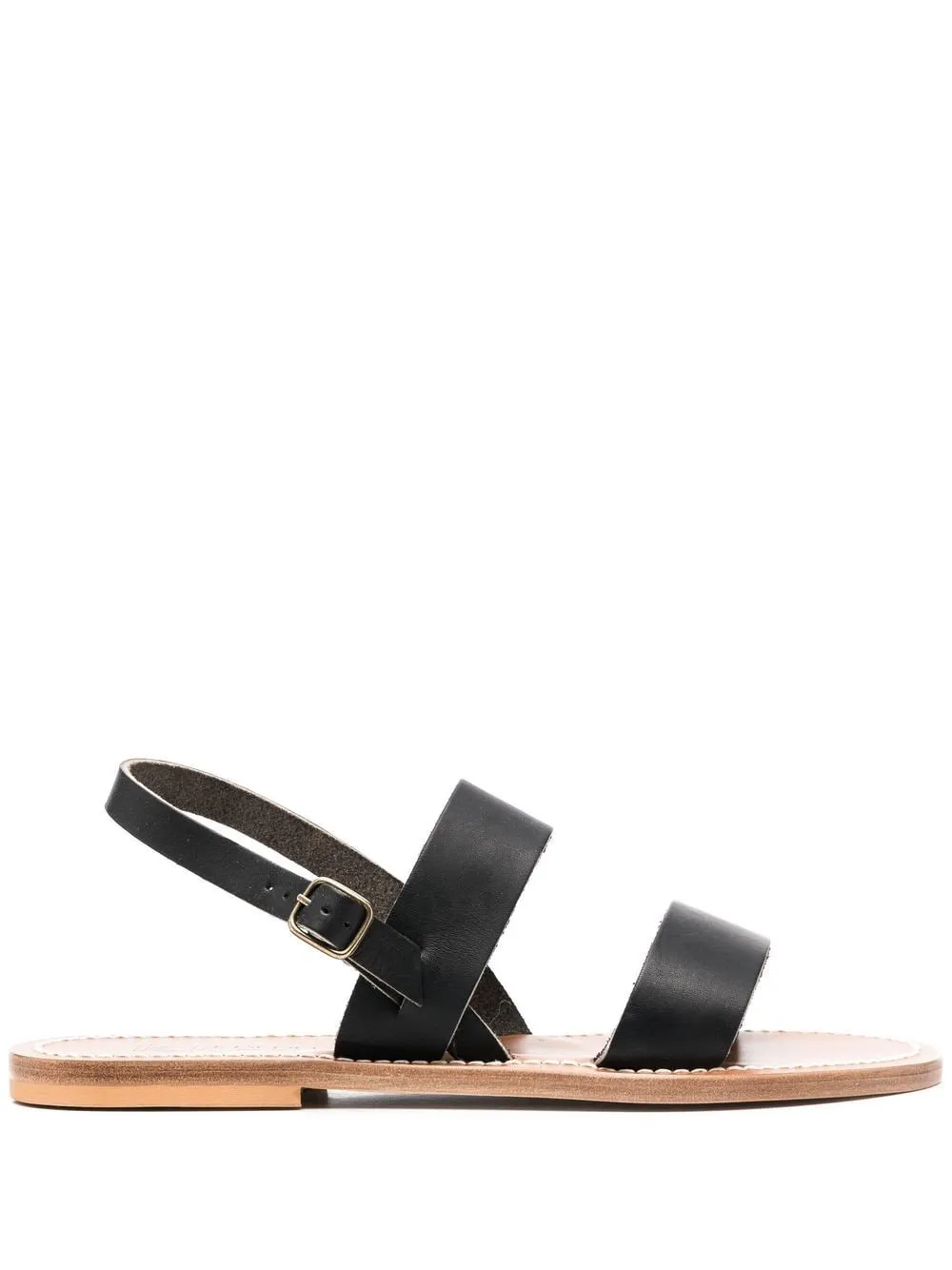 K Jacques St Tropez Black Sandals