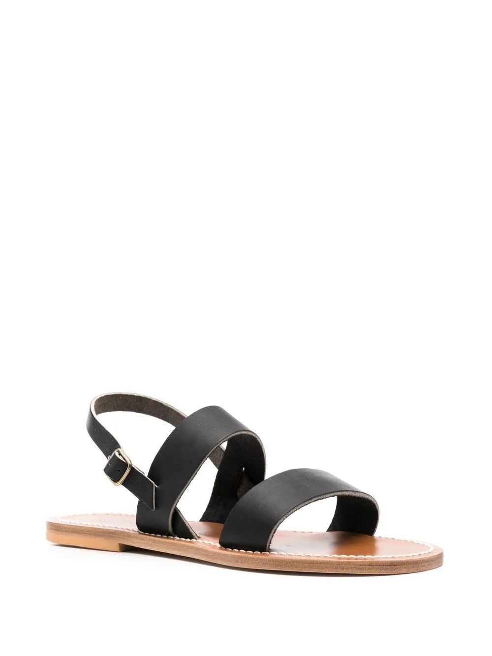 K Jacques St Tropez Black Sandals