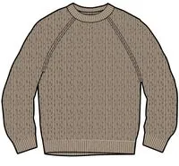 Knitted Sweater Made from Recycled Materials