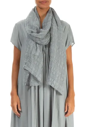 Lightweight Silk Scarf with Sage Texture