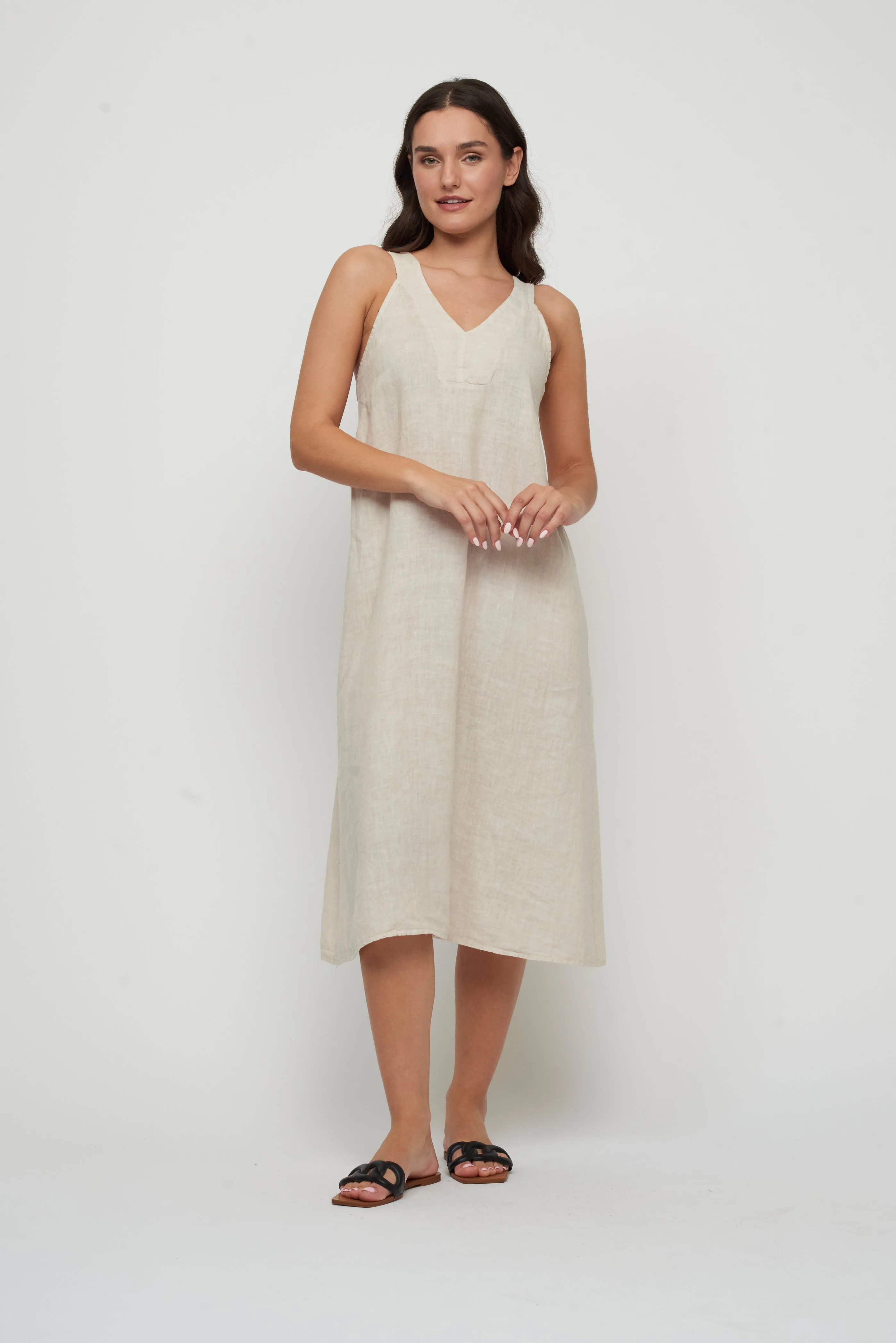 Linena Maxi Dress without Sleeves