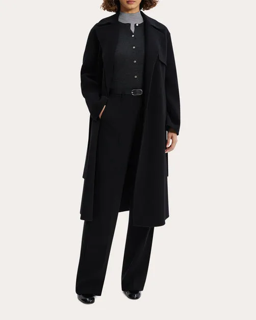 Long Belted Trench Coat - Theory