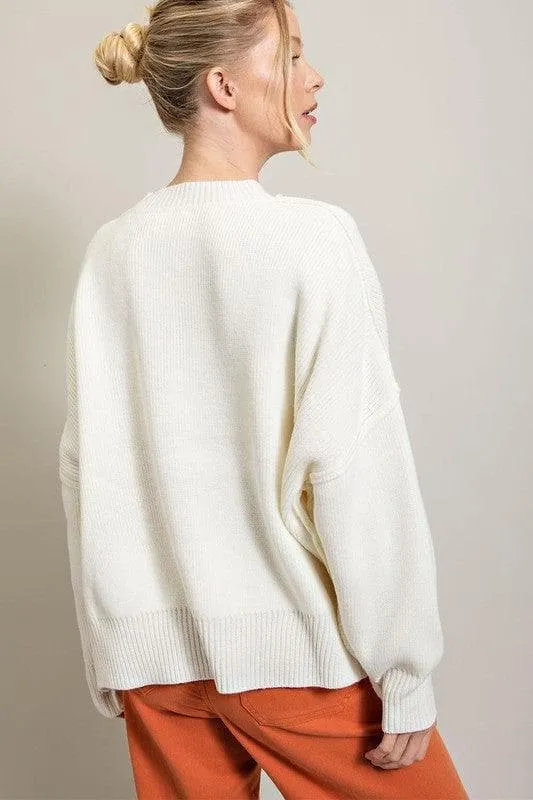 Long Sleeve Ribbed Sweater - Shop Now