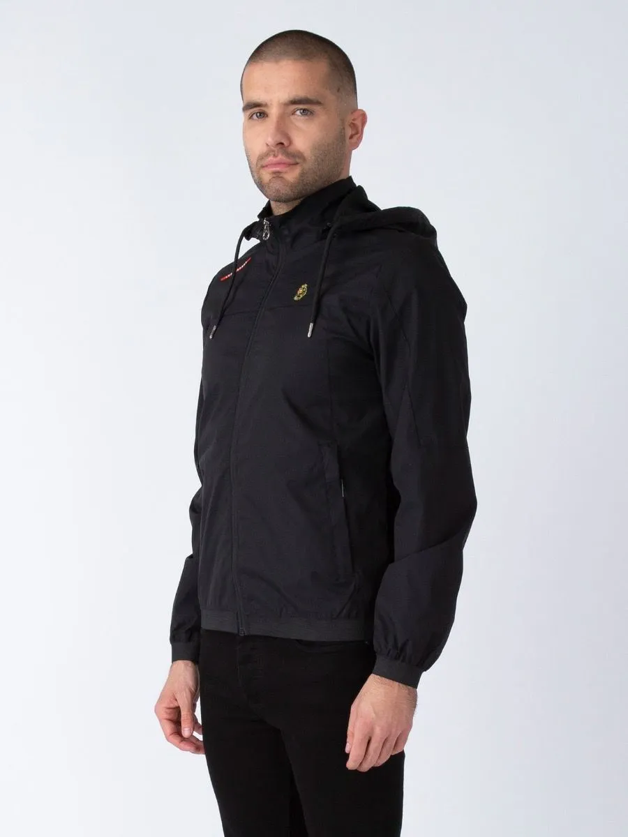 Luke 1977 Black Benyon Hooded Jacket, Brownhills