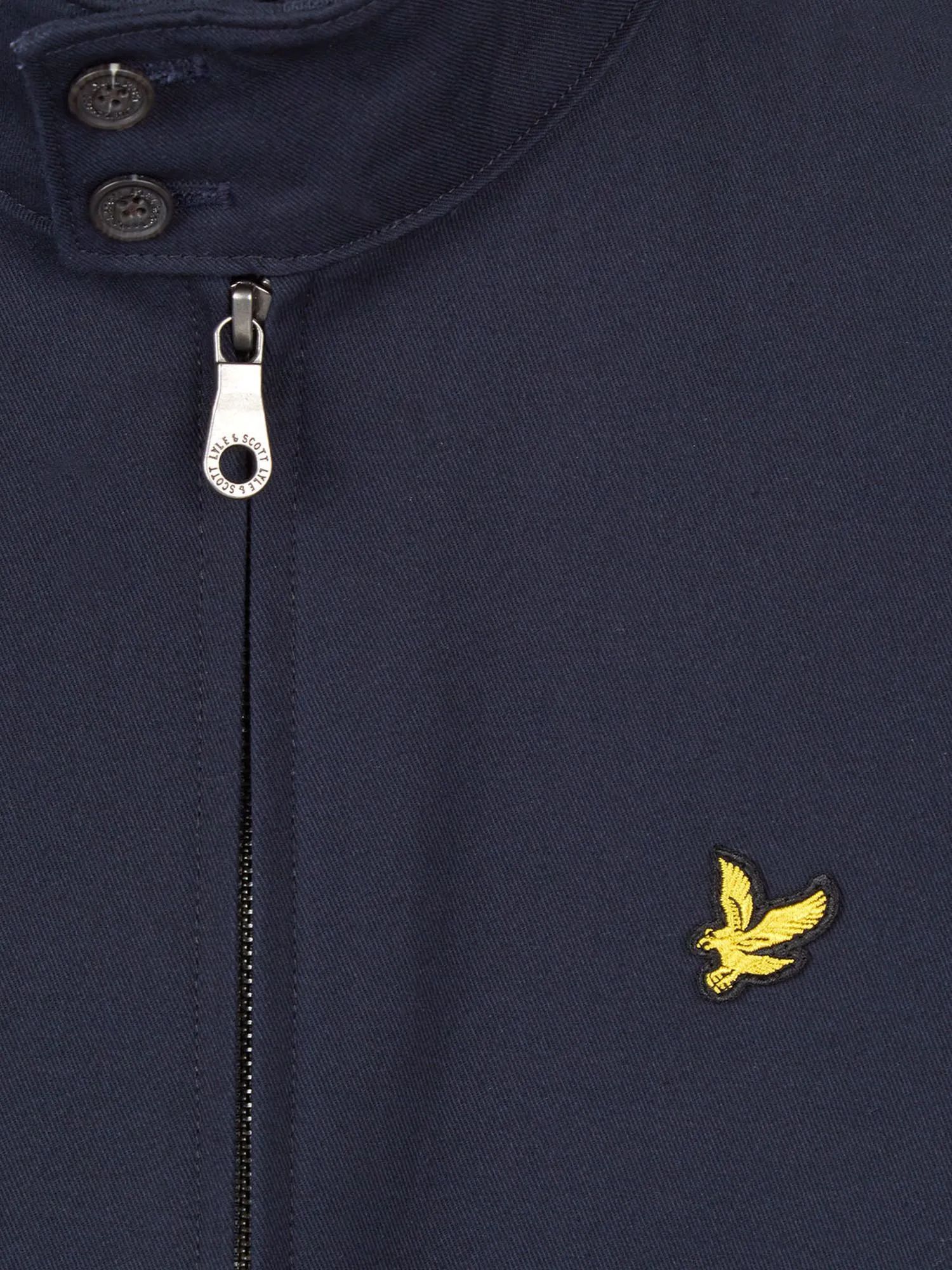 Navy Lyle & Scott Casual Harrington Jacket