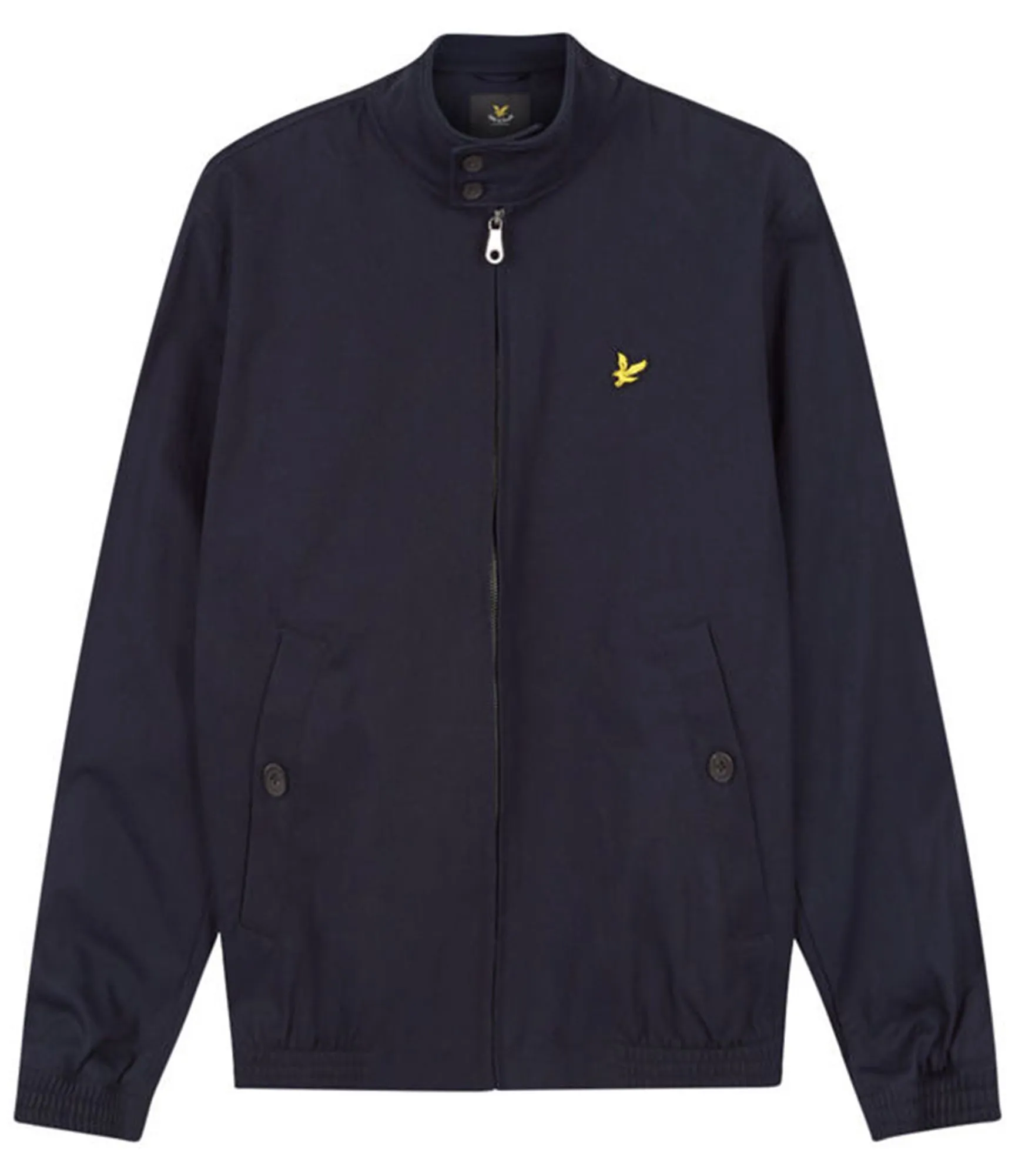 Navy Lyle & Scott Casual Harrington Jacket